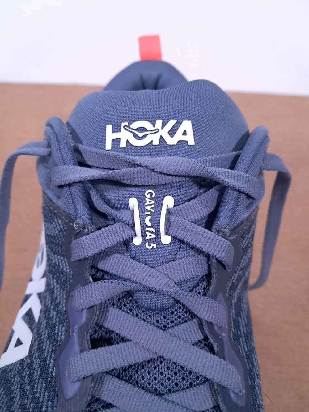 Hoka Gaviota 5 Shoes Women 9.5 B Anchor / Grapefruit Athletic Running Sneakers - Picture 16 of 16